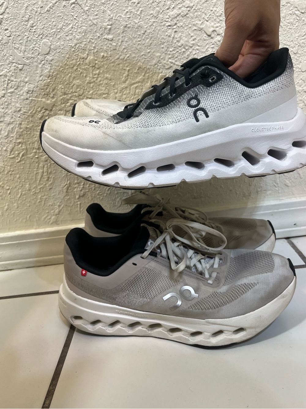 On Running Cloudboom Echo Edge Running Shoes - White/Black